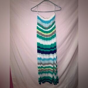 New York & Company Multicolor Striped Dress